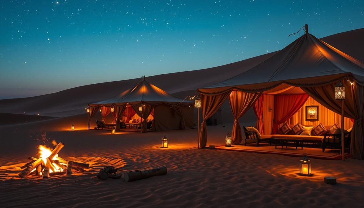 Desert camping Dubai