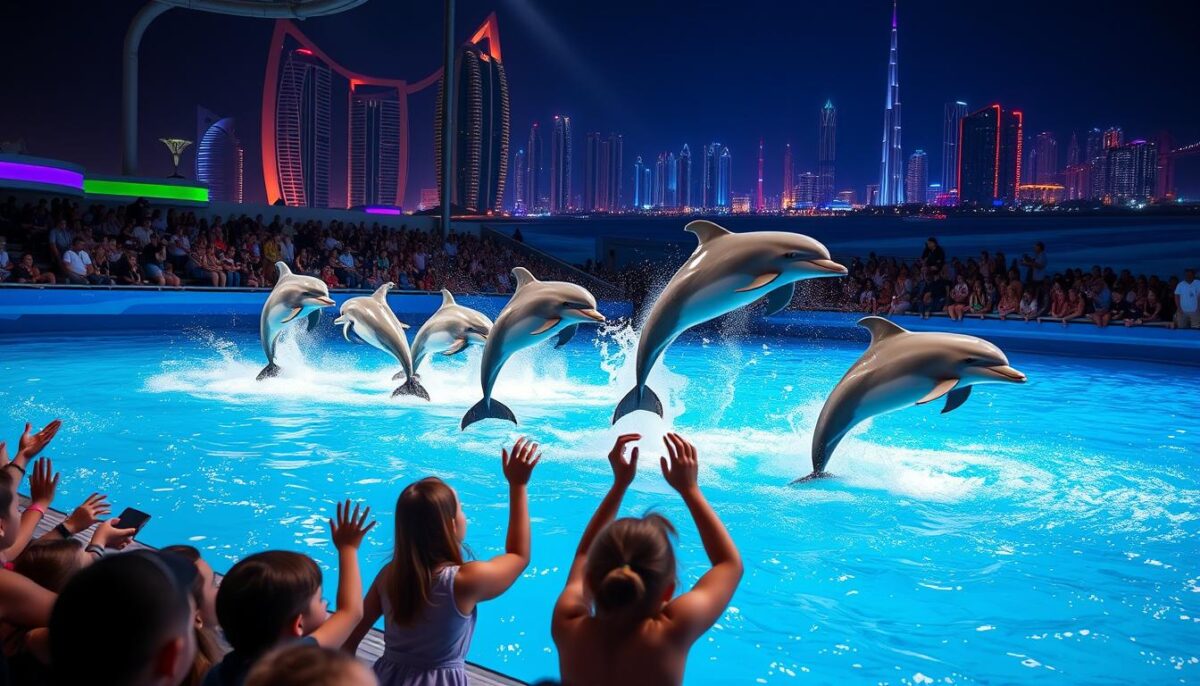 Dolphin show Dubai