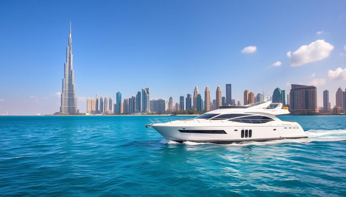 Dubai’s Iconic Views from a Yacht Boat Tour