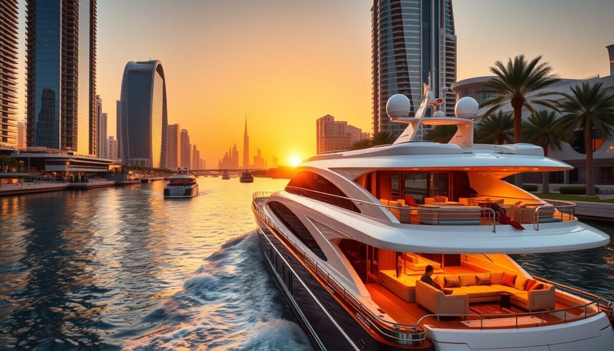 Exploring the Dubai Canal on a Yacht Boat Tour